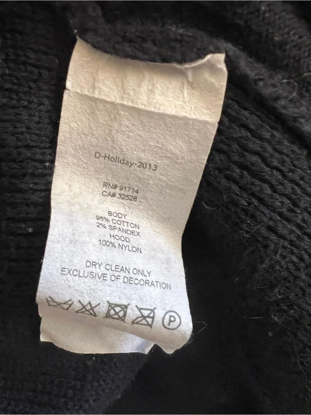 Armani Exchange Men’s Black Ribbed Zip-Up Sweater Jacket